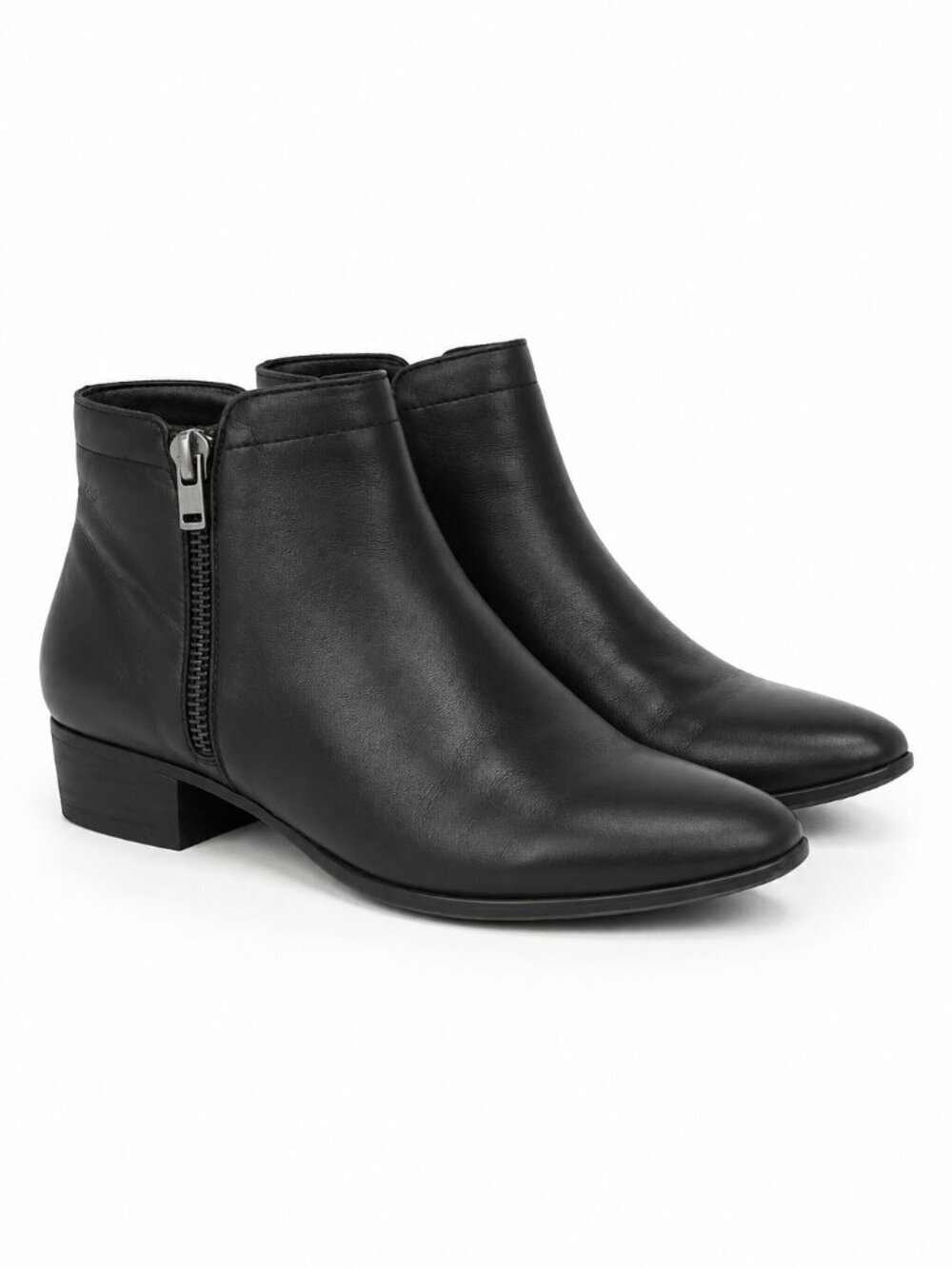Naturalizer Blair Black Leather Ankle Boot Women's Size 8